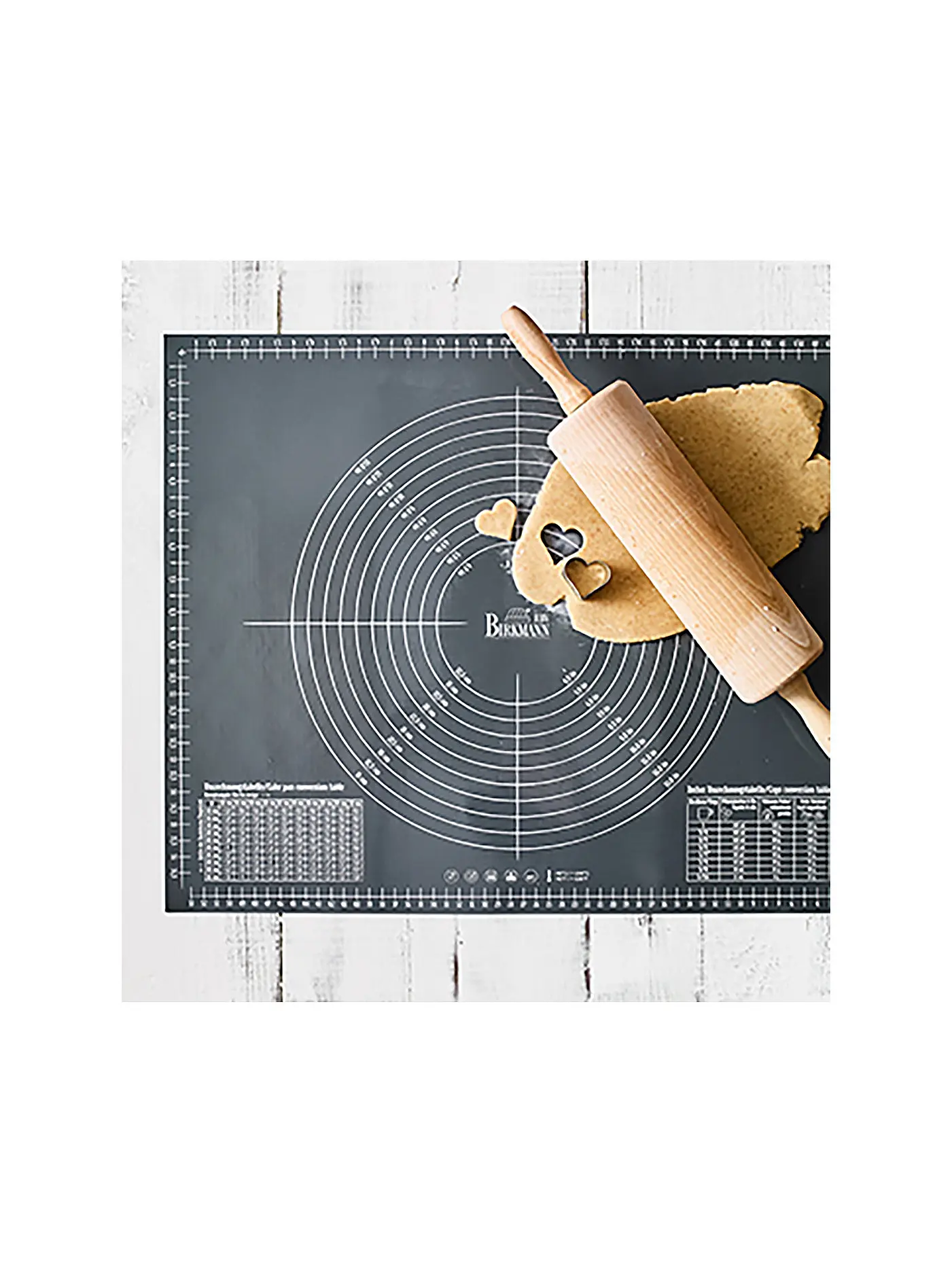 RBV BIRKMANN | Ausrollmatte mit Skalierung 45x55cm Silikon | 